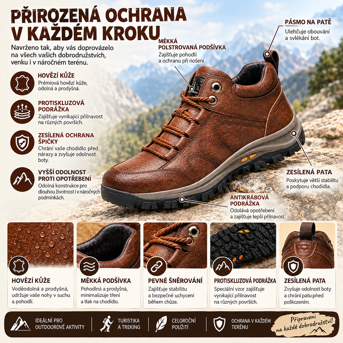 🔥 Poslední den! Sleva 30 % 🎁 Boty z italské kůže – ortopedická obuv navržená pro osoby s potížemi nohou. ✅ Poskytuje oporu klenby a ulevuje od bolesti kloubů i chodidel.