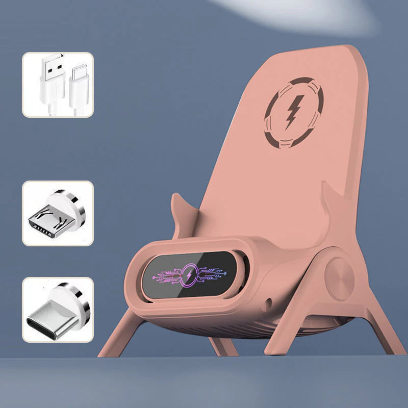 ⚡ Wireless Töltő Telefonállvány: Gyors Töltés + Hűtés Egyszerre!