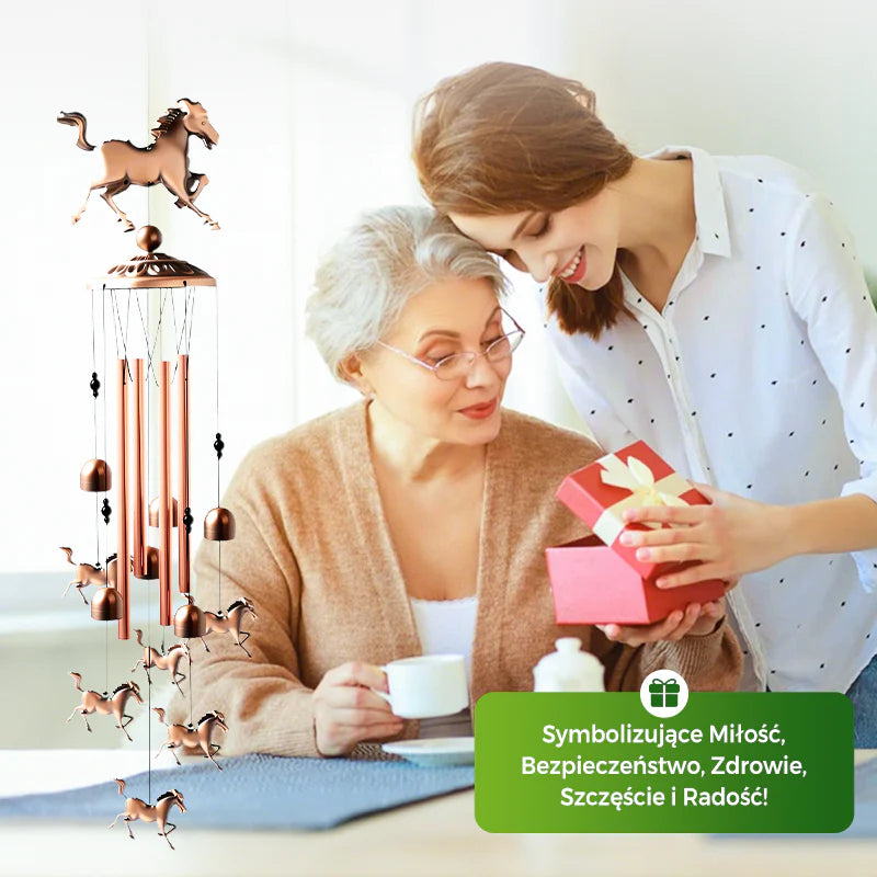 🔔 Handmade Copper Animal Wind Chime: Lucky Symbol + Calming Sound! ✨