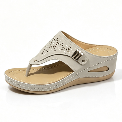 Ortopedická obuv SHELLSEN® [🔥50% sleva🎁] Dámské letní sandály👡 | Chladivé a prodyšné | Pohodlná a bezbolestná chůze | Design s podporou klenby✅