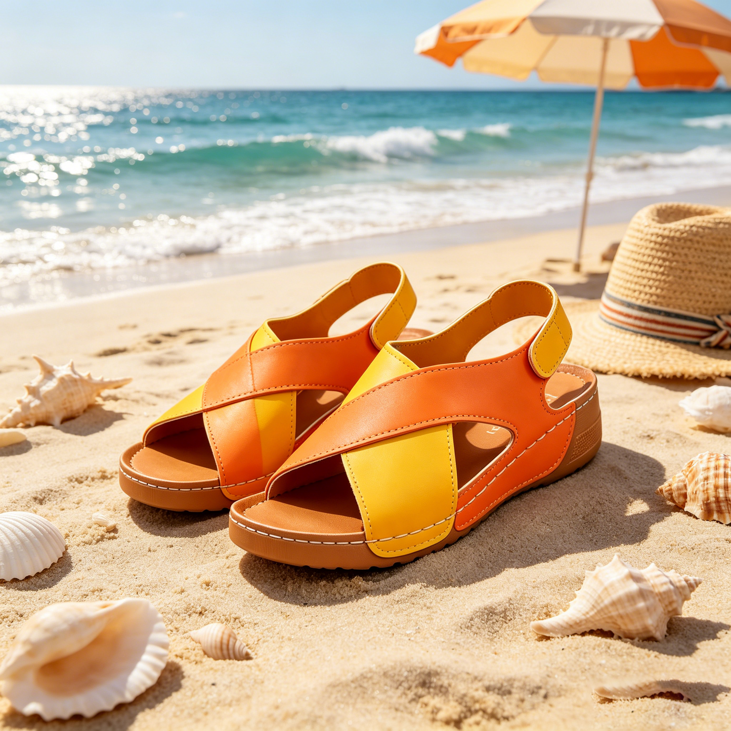 Ortopedické boty SHELLSEN® 【🔥Dnes sleva 50 %🎁】 Nejžhavější letní sandály v Evropě👡 | Pohodlná a bezbolestná chůze | Design s oporou klenby | Perfektní volba pro letní výlety✅