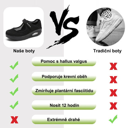 Ortopedické boty SHELLSEN® [🔥Dnes sleva 50 %🎁]Dámské prodyšné sandály | Super tlumení nárazů | 168 patentů na obuv 👞 Usnadňující chůzi ✅