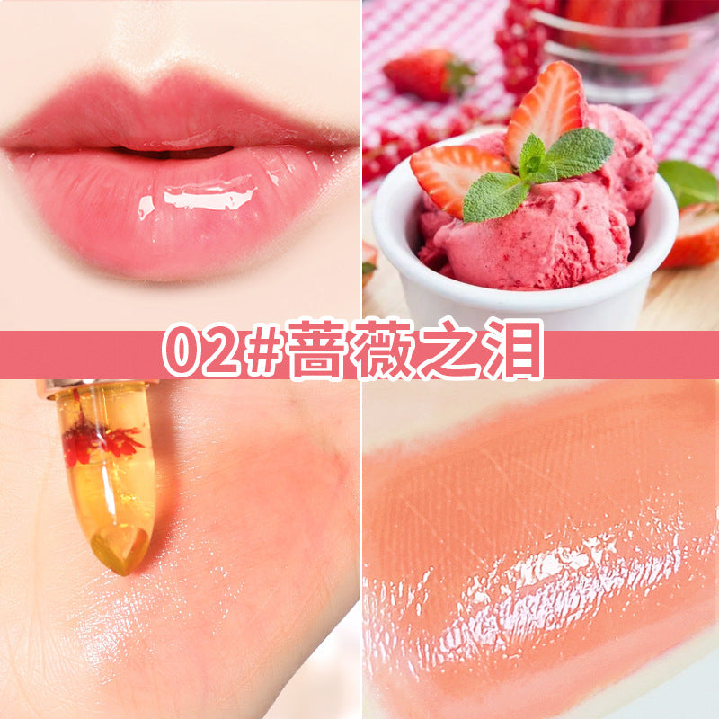 Kristályzselés virág színváltós rúzs