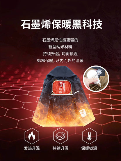 ❄️ Férfi Grafén Kabát: Ultrameleg & Stílusos Télre! ❄️