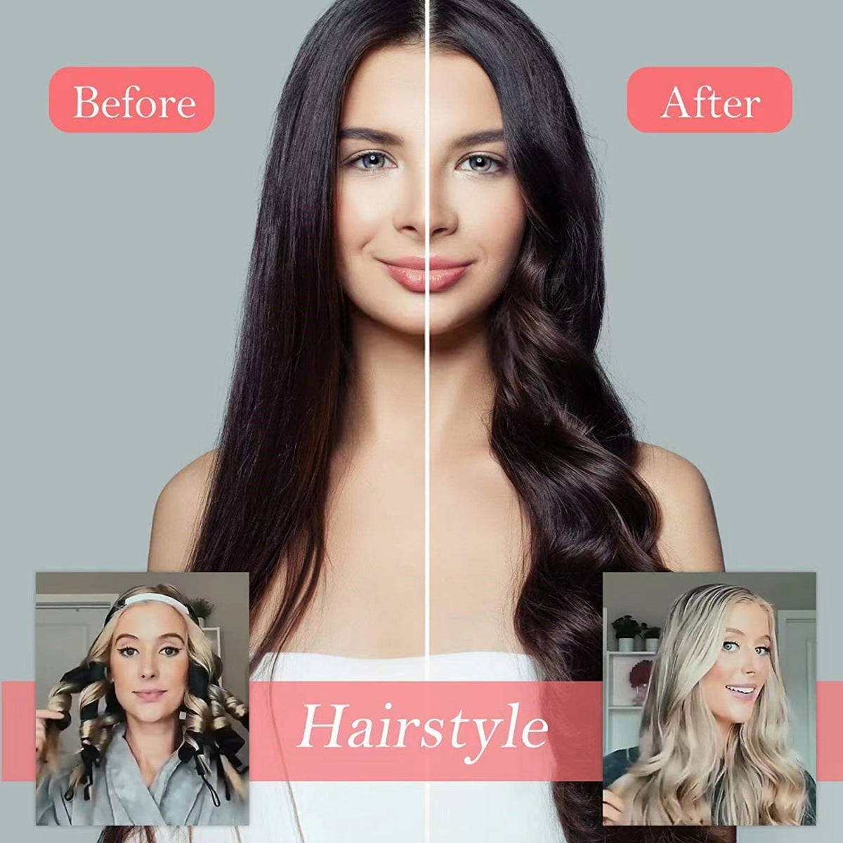 🎁Vásárolj egyet, kapsz egyet ingyen✨ ComfyCurl Hair Curler: 1+1 FREE! Heat-Free Curls!