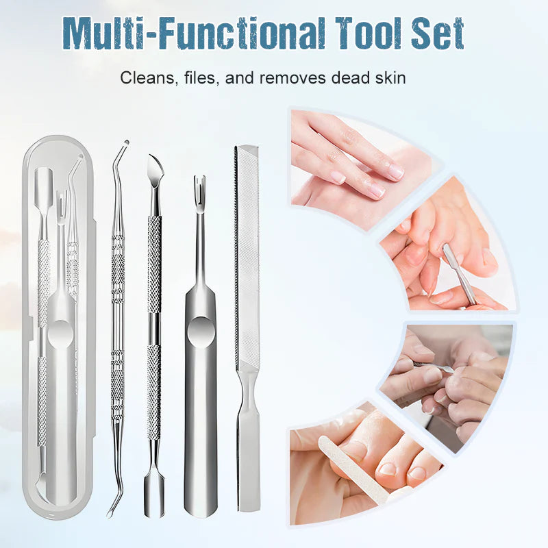 💅 Rozsdamentes acél manikűr és pedikűr készlet: Szalonminőség otthonra! ✨