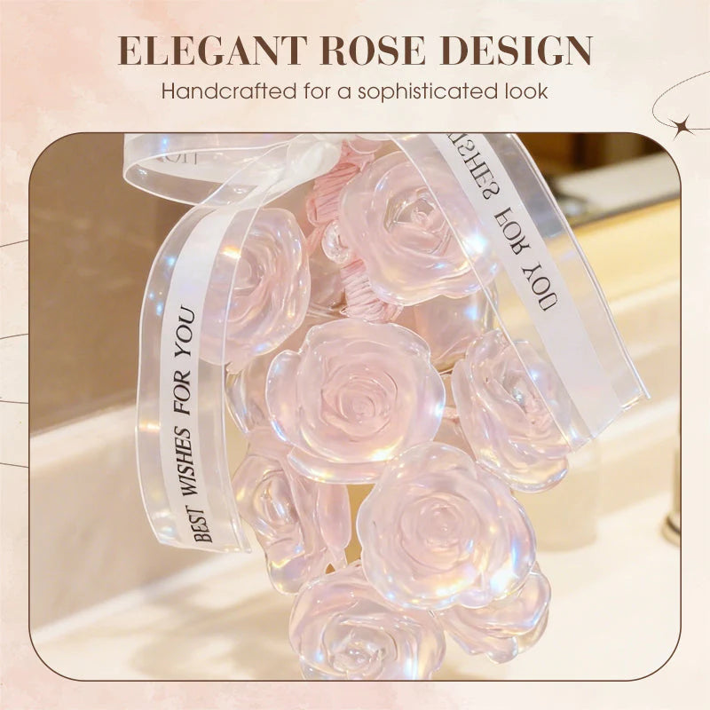 🌹 Kézzel Készített Kristály Rózsa Szappan: dekoráció + szappan 2-in-1! ✨