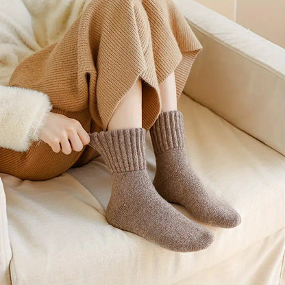 Warm cashmere short socks