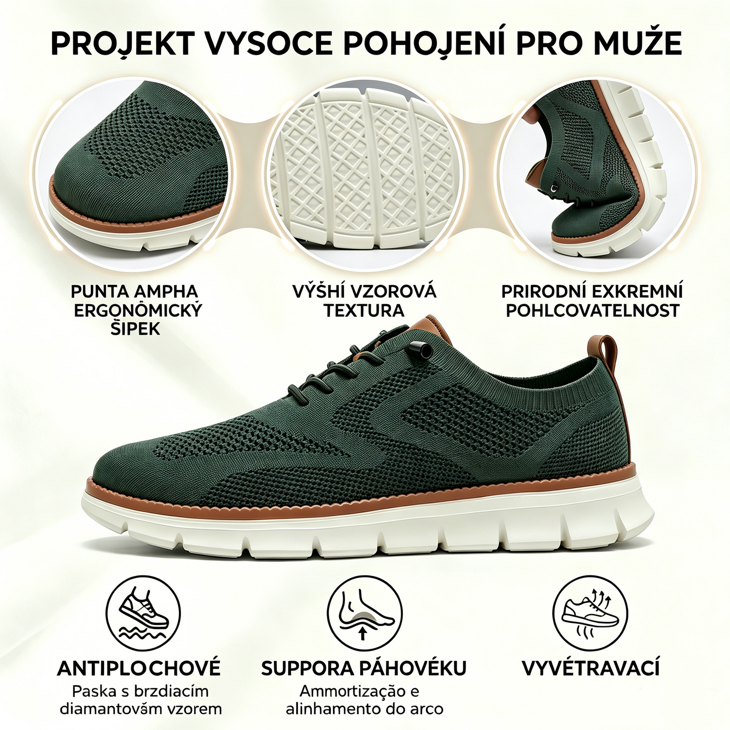 🔥 Dnešní speciální nabídka: sleva 50 %! ⏰ Prodyšné a protiskluzové mokasíny! S oporou klenby a polstrovanou mezipodešví se rozlučte s bolestí nohou.