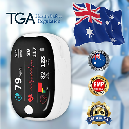 🎁A következő héttől az ár visszaáll a normálra!💡 3-in-1 eszköz: Vércukor+pulzus+oxigén!