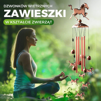 🔔 Handmade Copper Animal Wind Chime: Lucky Symbol + Calming Sound! ✨