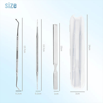 💅 Rozsdamentes acél manikűr és pedikűr készlet: Szalonminőség otthonra! ✨