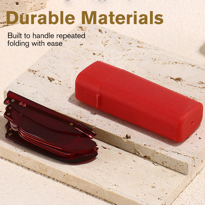 Összecsukható olvasószemüveg kék fény szűrővel és tokban