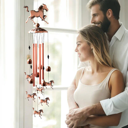 🔔 Handmade Copper Animal Wind Chime: Lucky Symbol + Calming Sound! ✨