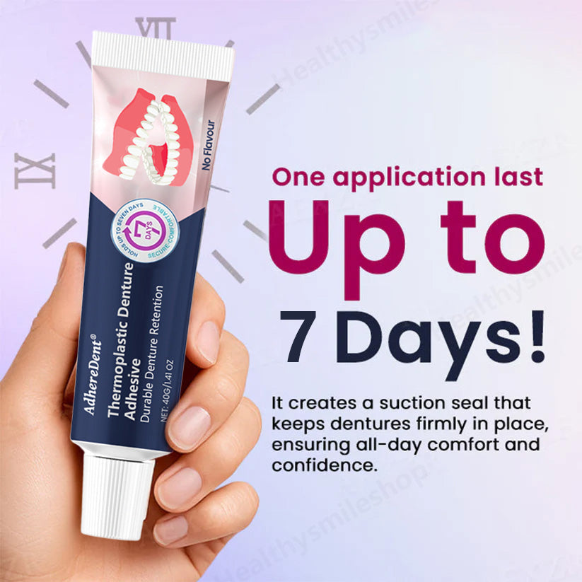 AdhereDent hőre lágyuló fogsorragasztó  Tartós fogsorrögzítés