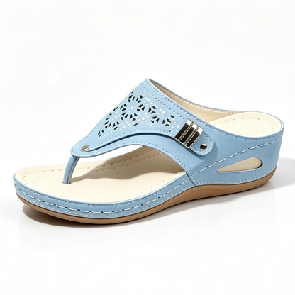 Ortopedická obuv SHELLSEN® [🔥50% sleva🎁] Dámské letní sandály👡 | Chladivé a prodyšné | Pohodlná a bezbolestná chůze | Design s podporou klenby✅
