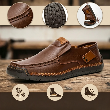 Mocasines de Cuero Premium - Comodidad y Estilo-Diseño ergonómico con soporte de arco, impermeables y antideslizantes. 🔥 ¡50% de descuento por tiempo limitado!
