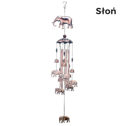 🔔 Handmade Copper Animal Wind Chime: Lucky Symbol + Calming Sound! ✨