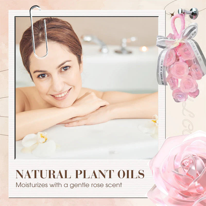 🌹 Kézzel Készített Kristály Rózsa Szappan: dekoráció + szappan 2-in-1! ✨