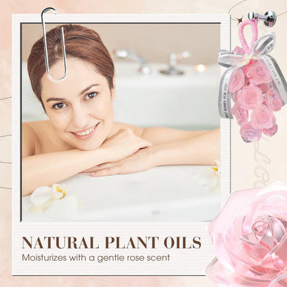 🌹 Kézzel Készített Kristály Rózsa Szappan: dekoráció + szappan 2-in-1! ✨