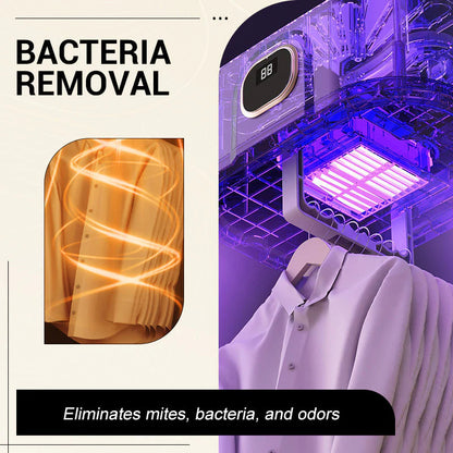 🌬️ Mini Összecsukható Szárító: 10kg Kapacitás + Baktériumtörlés! ✨