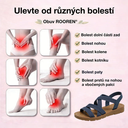 (🔥Letní speciál - Časově omezená sleva 50 %) Klasické letní dámské ortopedické sandály, které kombinují oporu a prodyšnost✅ Snižují tlak při chůzi, takže chůze je snazší a pohodlnější.