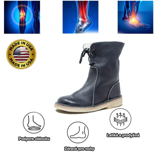 Ortopedická obuv Shellsen® | Ergonomicky tvarované boty, které jsou pohodlné, stylové a zmírňují nepohodlí nohou.
