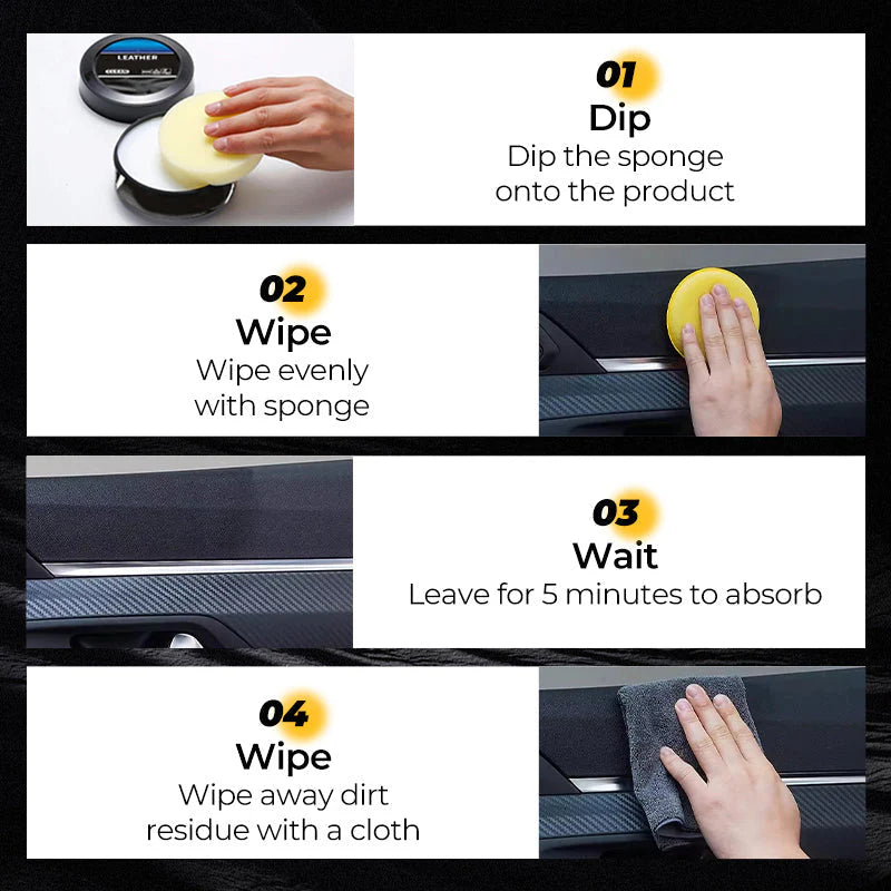 👜 Bőr Tisztító Ápoló Pasta: Tisztítás + Hidratáció – 180 Nap Fény! ✨