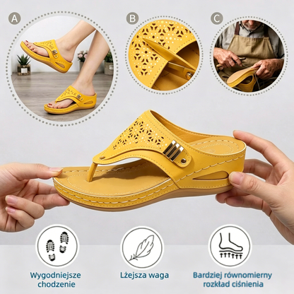 (🔥Letní speciál 50% sleva) Klasické letní dámské ortopedické sandály, které kombinují oporu a prodyšnost✅ Jsou chladivé a pohodlné na nošení ~ Chůze je snazší a pohodlnější.（副本）