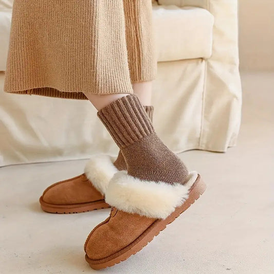 Warm cashmere short socks