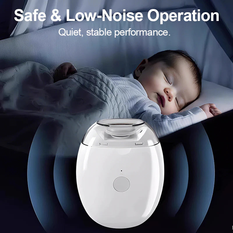 🔥 Biztonságos Körömápolás: Csendes + Hordozható – Otthon/Utazás!