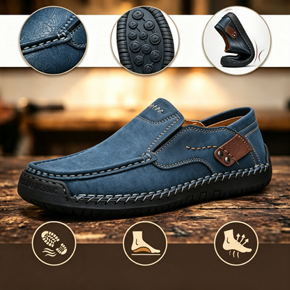 Mocasines de Cuero Premium - Comodidad y Estilo-Diseño ergonómico con soporte de arco, impermeables y antideslizantes. 🔥 ¡50% de descuento por tiempo limitado!