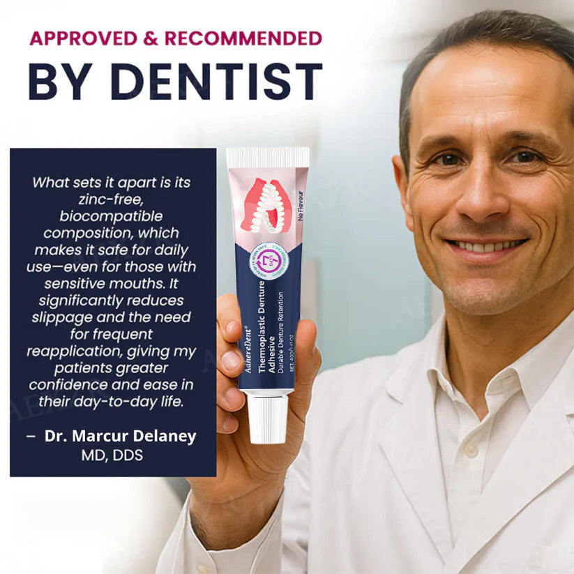 AdhereDent hőre lágyuló fogsorragasztó  Tartós fogsorrögzítés