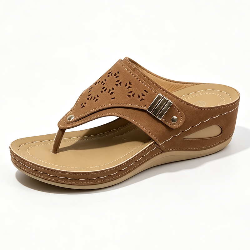 Ortopedická obuv SHELLSEN® [🔥50% sleva🎁] Dámské letní sandály👡 | Chladivé a prodyšné | Pohodlná a bezbolestná chůze | Design s podporou klenby✅
