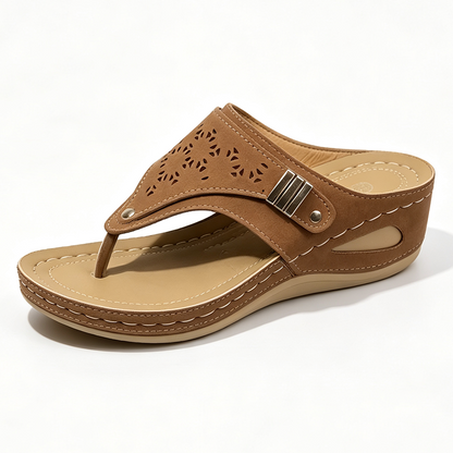 Ortopedická obuv SHELLSEN® [🔥50% sleva🎁] Dámské letní sandály👡 | Chladivé a prodyšné | Pohodlná a bezbolestná chůze | Design s podporou klenby✅
