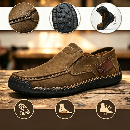 Mocasines de Cuero Premium - Comodidad y Estilo-Diseño ergonómico con soporte de arco, impermeables y antideslizantes. 🔥 ¡50% de descuento por tiempo limitado!