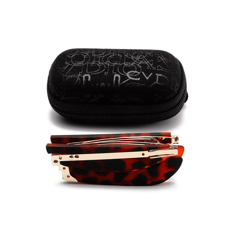 Összecsukható olvasószemüveg kék fény szűrővel és tokban