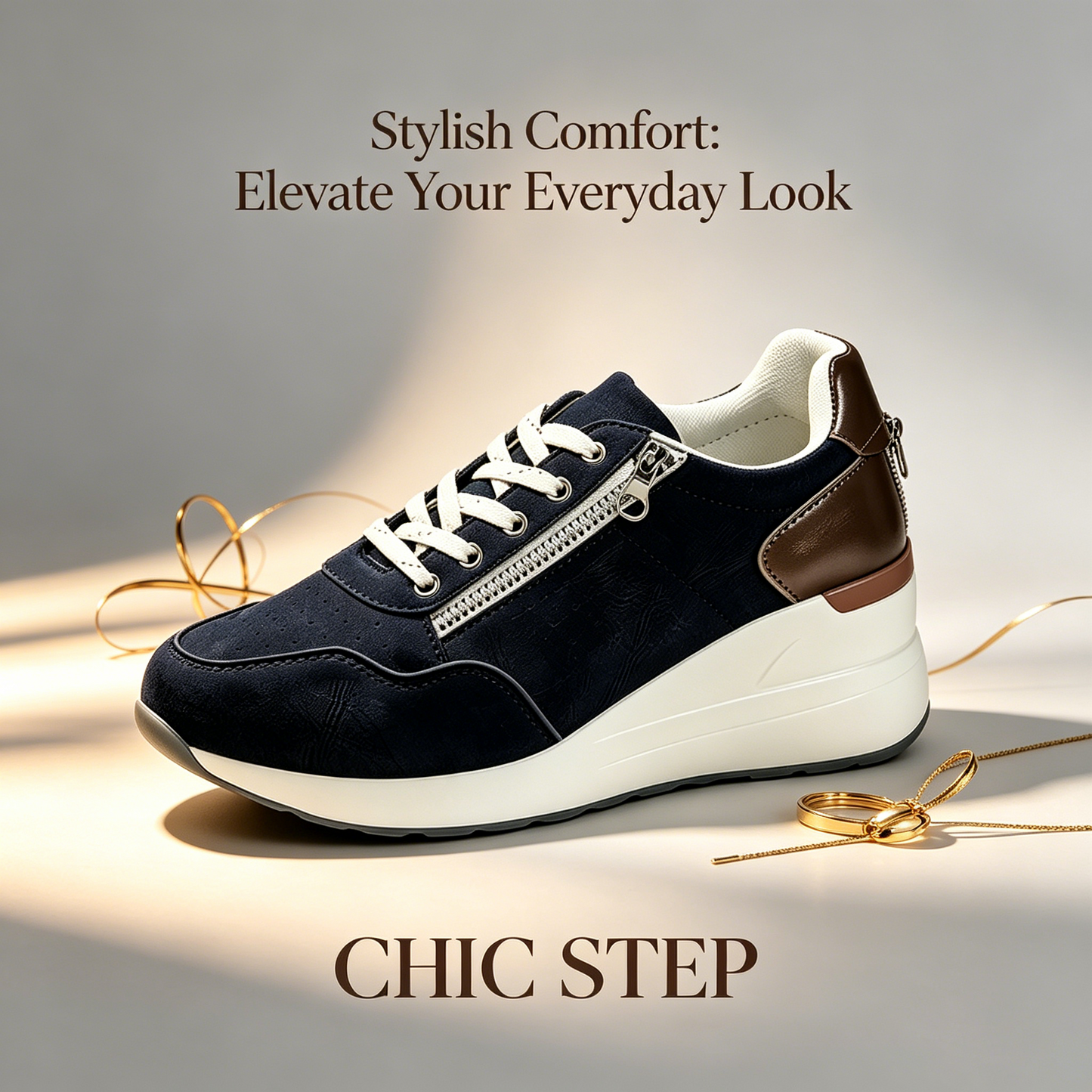 Ortopedická obuv Shellsen® 【🔥Dnešní speciál: 50% sleva🎁】 Pohodlná vycházková obuv - Zapínání na boční zip, vysoký podpatek, podpora klenby pro účinnou úlevu od bolesti chodidla, voděodolná a protiskluzová.