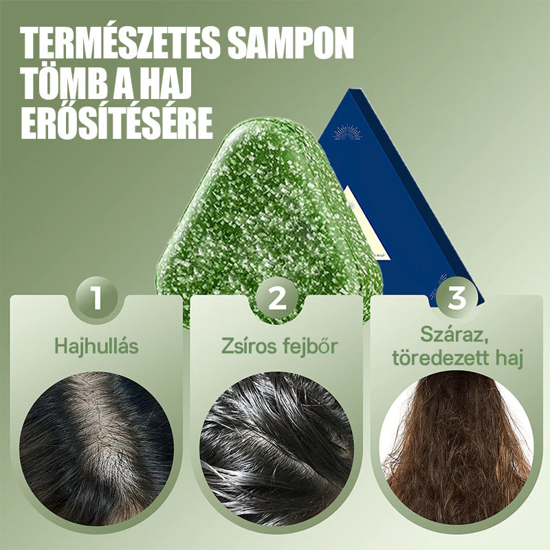 🧴 Természetes Sampon Bár: 1+1 INGYEN! Hajerősítés + Anti-Hajhullás! ✨