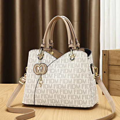 👜 Női Táska 2-in-1: Kézi + Válltáska – Monogramos Stílus! ✨