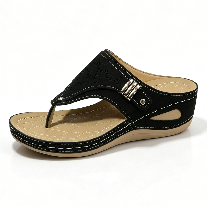 Ortopedická obuv SHELLSEN® [🔥50% sleva🎁] Dámské letní sandály👡 | Chladivé a prodyšné | Pohodlná a bezbolestná chůze | Design s podporou klenby✅