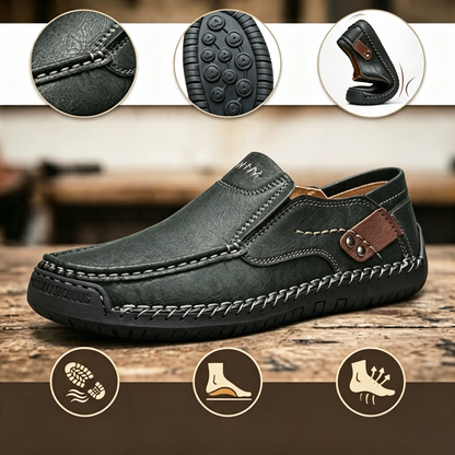 Mocasines de Cuero Premium - Comodidad y Estilo-Diseño ergonómico con soporte de arco, impermeables y antideslizantes. 🔥 ¡50% de descuento por tiempo limitado!
