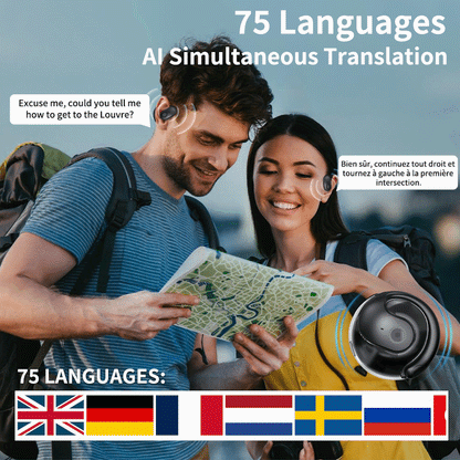 🌐 AI Fordító Fülhallgató: 75 Nyelv + Valós Időben