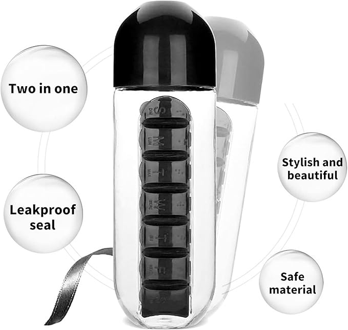 💊 2-in-1 Vizespohár + 7 Napos Gyógyszertartó!