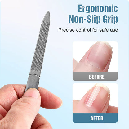 💅 Rozsdamentes acél manikűr és pedikűr készlet: Szalonminőség otthonra! ✨