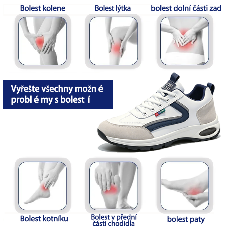 Ortopedická obuv SHELLSEN® [🔥Novinka za poloviční cenu🎁] Pohodlná sportovní obuv | Prodyšná a chladivá | Design s podporou klenby | Ulevuje od bolesti zad a chodidel✅