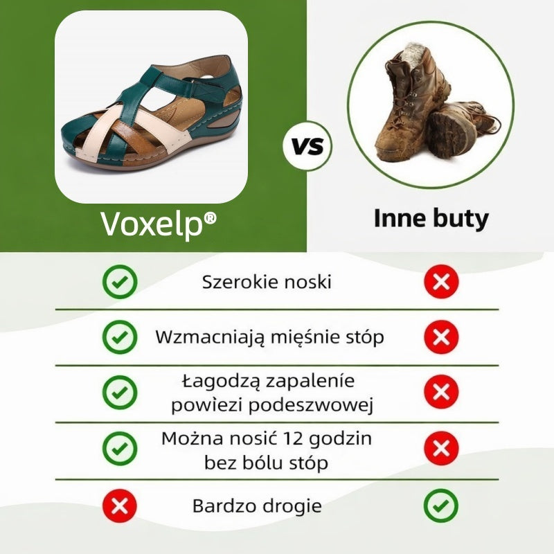 Ortopedická obuv SHELLSEN® 【🔥Dnes sleva 40 %🎁】Zbrusu nové evropské sandály✅ Široká špička | Zapínání na suchý zip | Odolná a protiskluzová podrážka | 🔴Vícebodová podpora klenby | Měkké a pohodlné