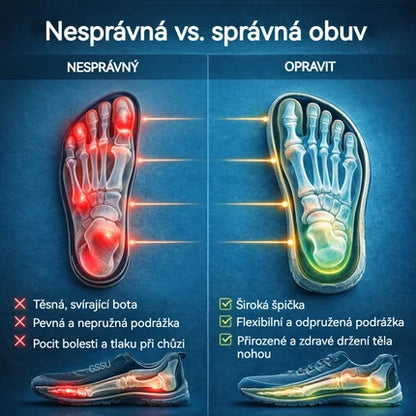🎉Poslední den! Sleva 50 %!✅ Ortopedická obuv vhodná pro lidi s problémy s nohou, podpůrná turistická obuv, která podporuje klenbu, ulevuje od bolesti kloubů a chodidel a je protiskluzová a pohodlná.