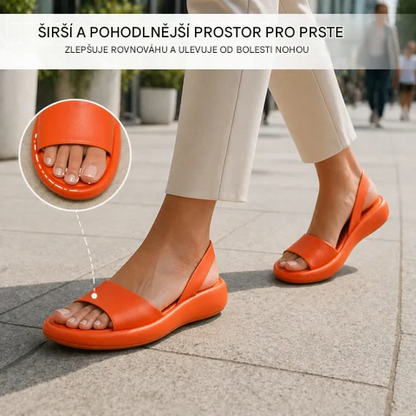 Ortopedická obuv SHELLSEN® 【🔥Dnes sleva 50 %🎁】 Nejžhavější sandály a žabky v Evropě👡 | Vhodné pro domácí i venkovní nošení | S páskem na zadní straně, který zabraňuje uklouznutí | Měkké a pohodlné | Perfektní volba pro letní procházky✅