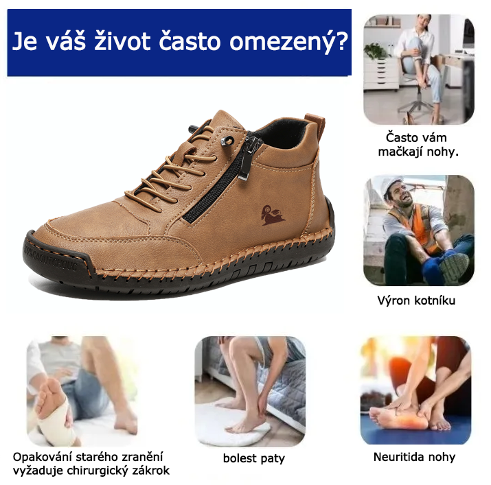🔥 Dnes sleva 50 % – nenechte si to ujít! ⏰ Ortopedické semišové boty od luxusní australské značky: měkké a pohodlné, poskytující vynikající oporu chodidla a účinnou úlevu od bolesti.